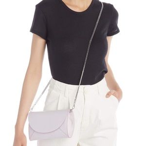 NWT 14th & Union Sutton Flap Leather Clutch